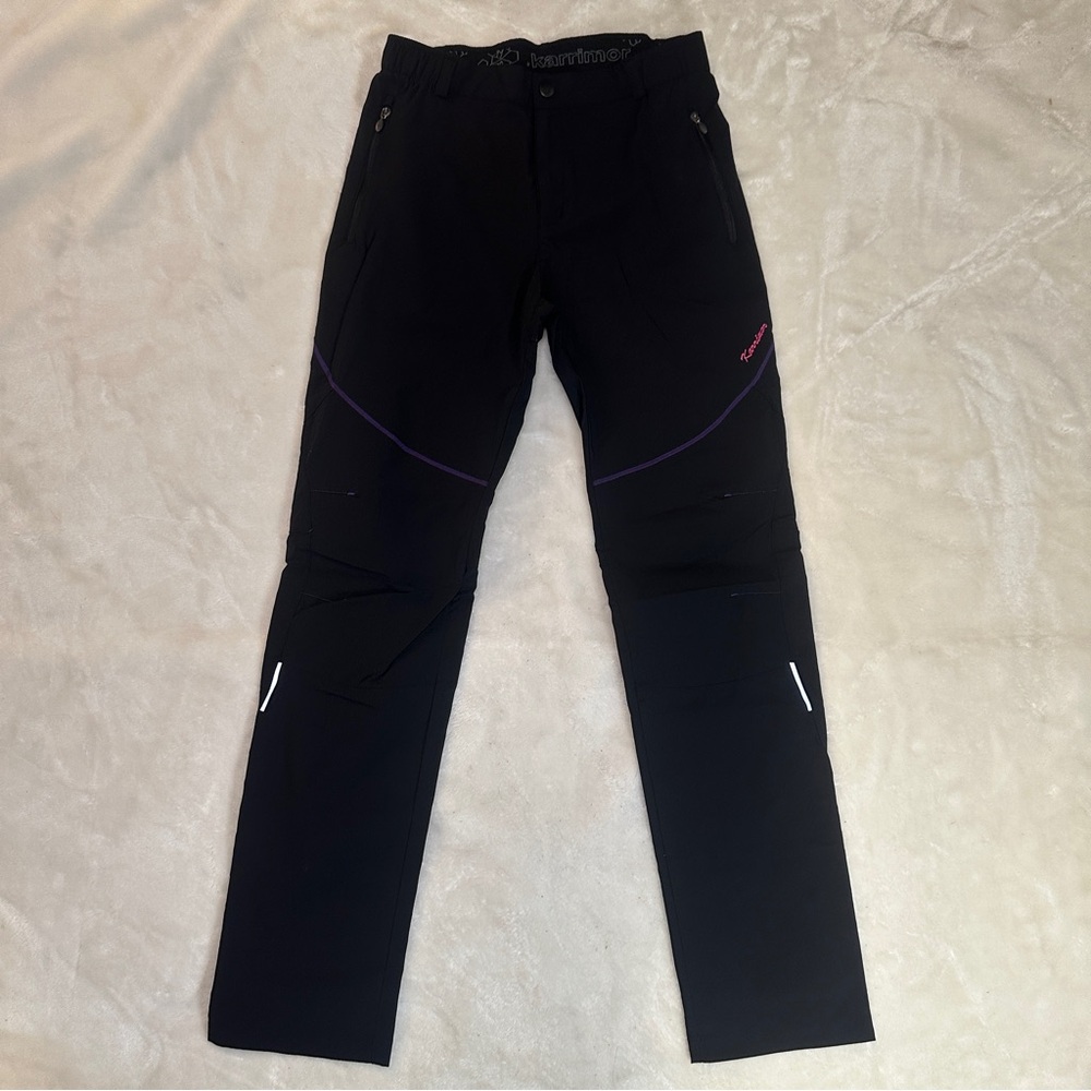 Men's Black and Purple Cargo Pants